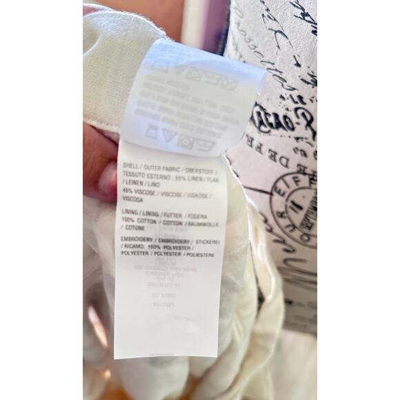 NewDenim & Co Canyon Retreat Oasis Embroidered Linen blend Skirt SizeLarge Boho - Picture 8 of 8